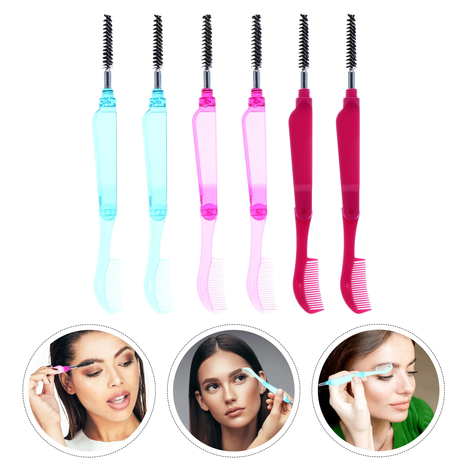

Combbrush Lash Eye Eyelash Shaperfolding Tool Grooming Extension Makeup Brushes Lamination Brow Mascara Foldable