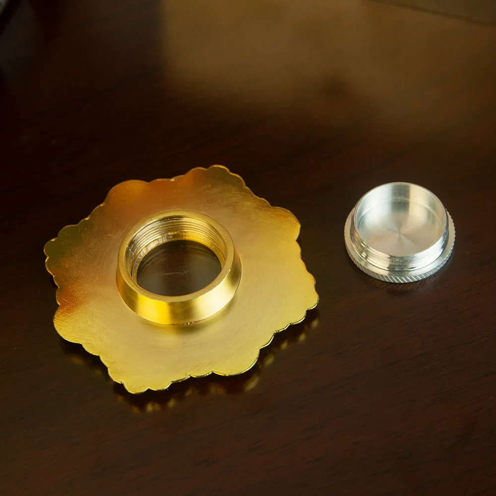 Gold Plated Monstrance With Shiny Polish Finishing Round Shape Embossed Design Excellent Quality Church Relic