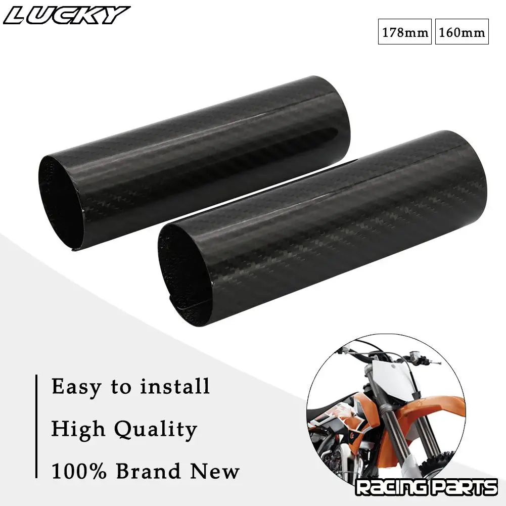 

Универсальный 160 мм 178 мм 225 мм 248 мм углеродное волокно передняя вилка для KTM Honda облегающий чехол Защита от грязи для велосипеда амортизатор