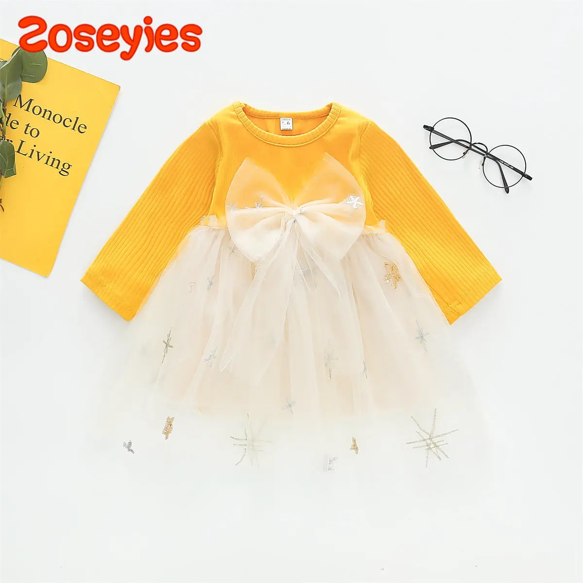 

Женское трикотажное платье с длинным рукавом, с бантом