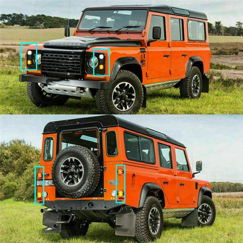 10 шт. автомобильный передний и задний сигнальный индикатор стоп-туманный фонарь