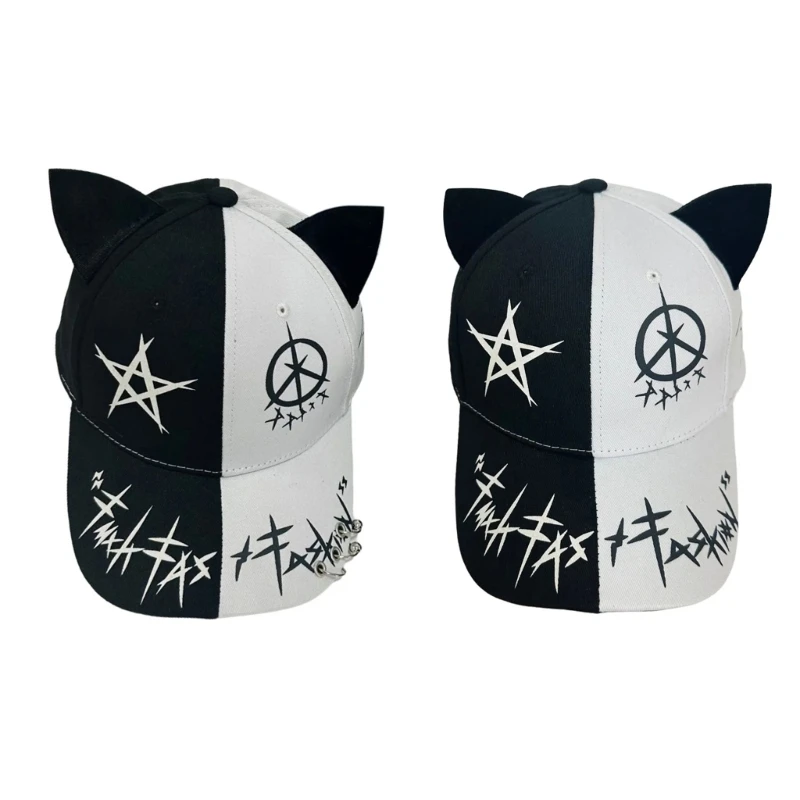 95AB женская бейсбольная кепка с кошачьими ушками универсальная шляпа для