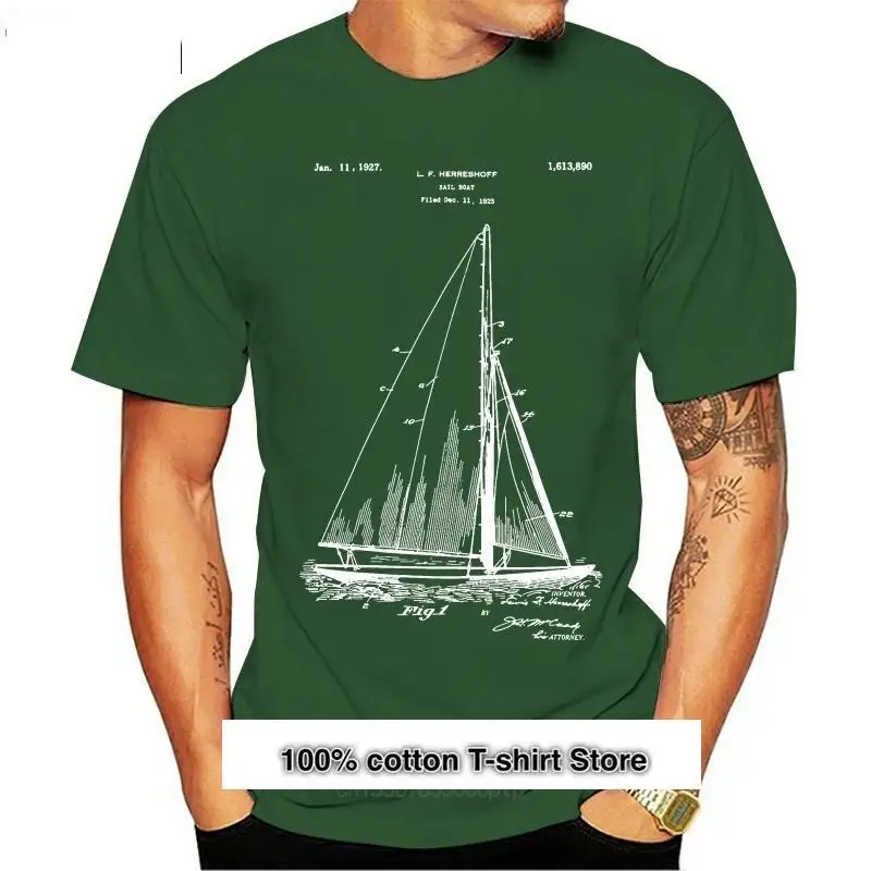 

Camiseta de velero Herreshoff, camisa de velero de charol, regalo nauutico, Vintage, P142