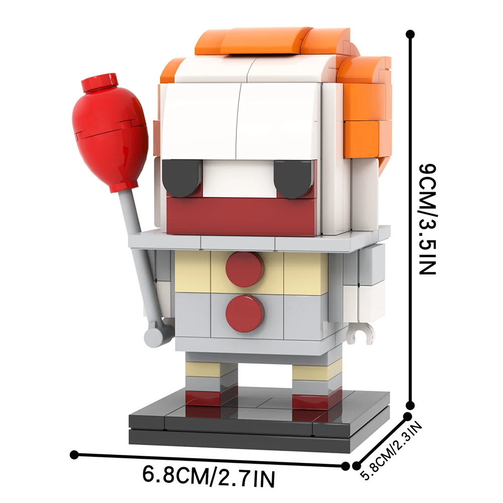 MOOXI Ужасный фильм 153 шт. кирпичи Stephen King It пеннивайз кирпичный DIY строительные