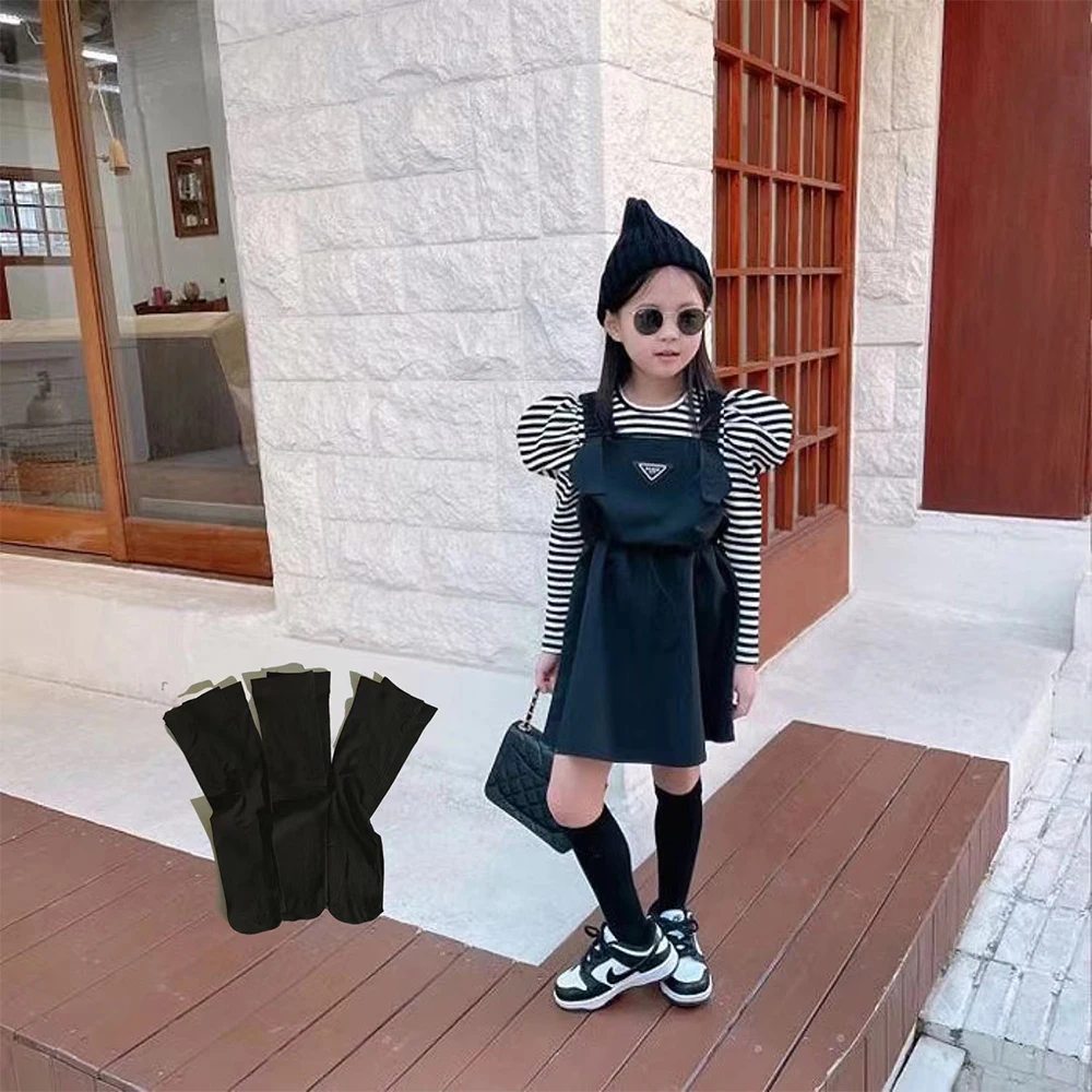 

Kid Summer Black Nylon Long Socks Children Spring Stockings Toddler Little Girl Cute Kawaii Tube Knee High Sock Baby Accessories