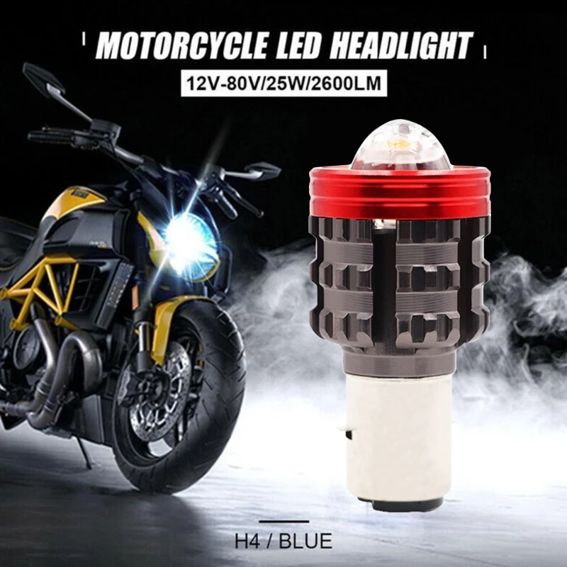 

13W H4 LED Headlight Bulb High/Low Beam Lamps IP65 Waterproof for Motorbike