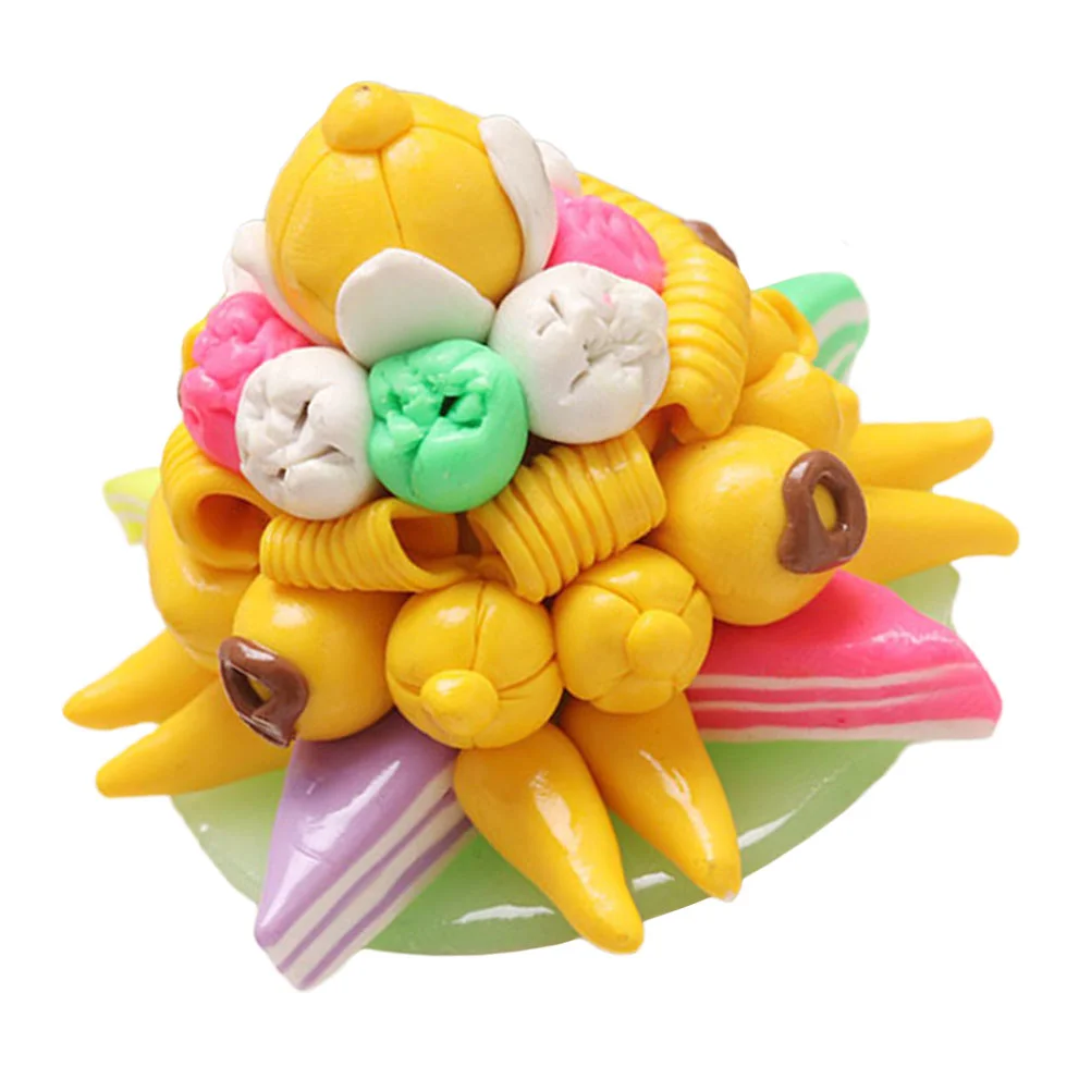 

Simulation Clay Fruit Plate Model Photography Prop Mini House Decoration