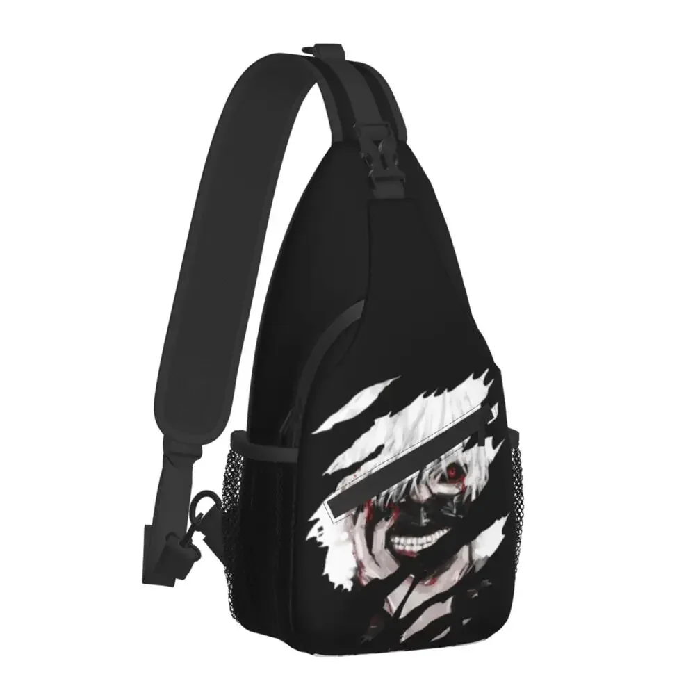 Аниме Kaneki Ken нагрудная сумка на заказ Токийский Гуль японский манга плечевой