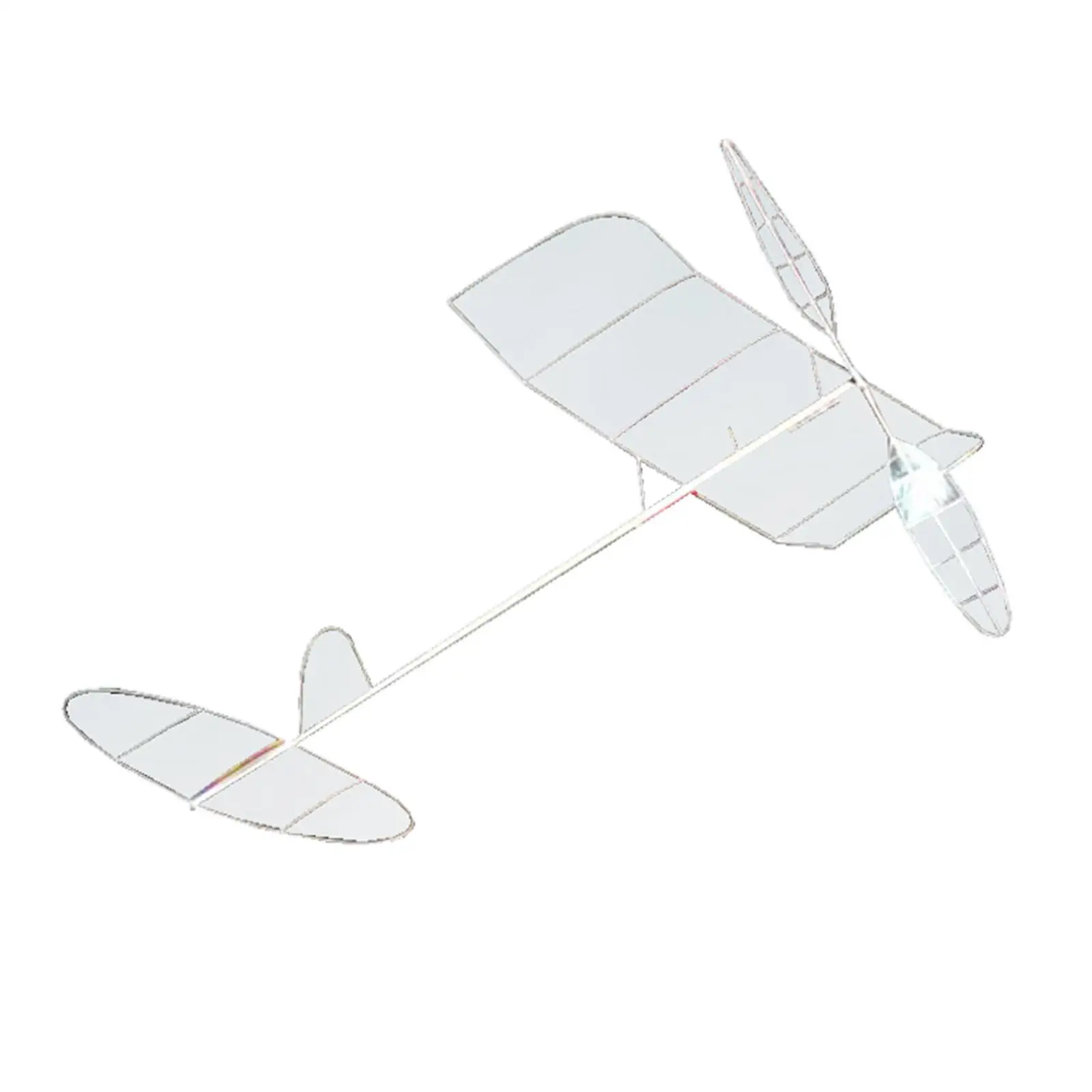 

Elastic Powered Airplane Model Logical Thinking Rubber Band Powered Airplane Airplane Model Toy for Game Playground Sport Party