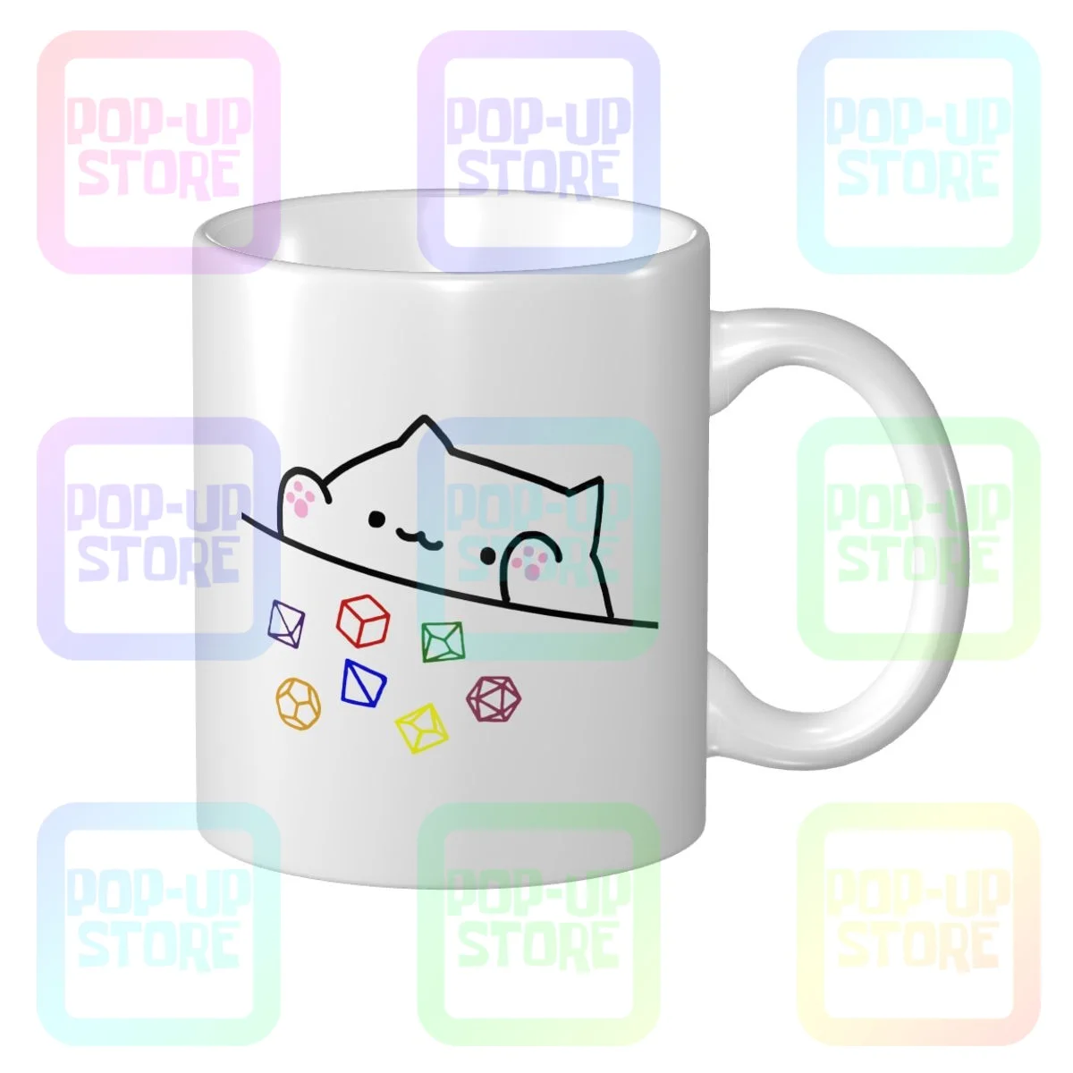 Кошачьи метательные кости Bongo-Dnd-Dungeon Master-Настольная кружка для ролевых игр