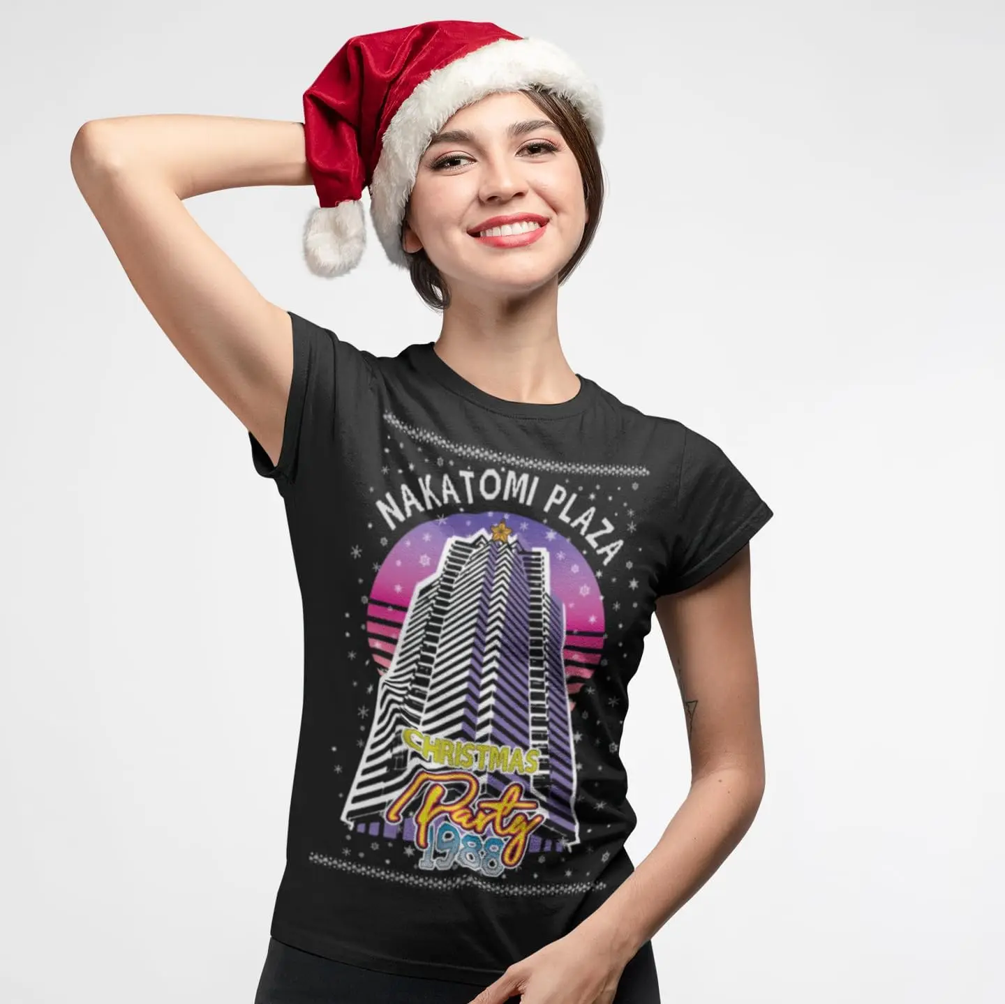 TOP KOALA TEE Ugly Christmas Graphic Crewneck Tshirt Nakotomi Plaza Xmas Party 1988