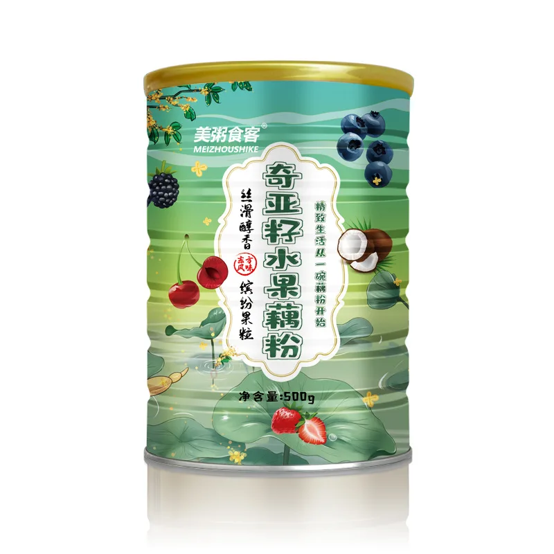 

Chia seeds nuts lotus root starch soup 500g/can No Tea pot