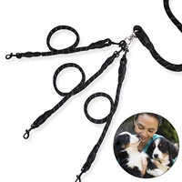 new 2022 pet dog leashes golden retriever traction rope wear resistant walk the dog leash one tow two one tow three laisse