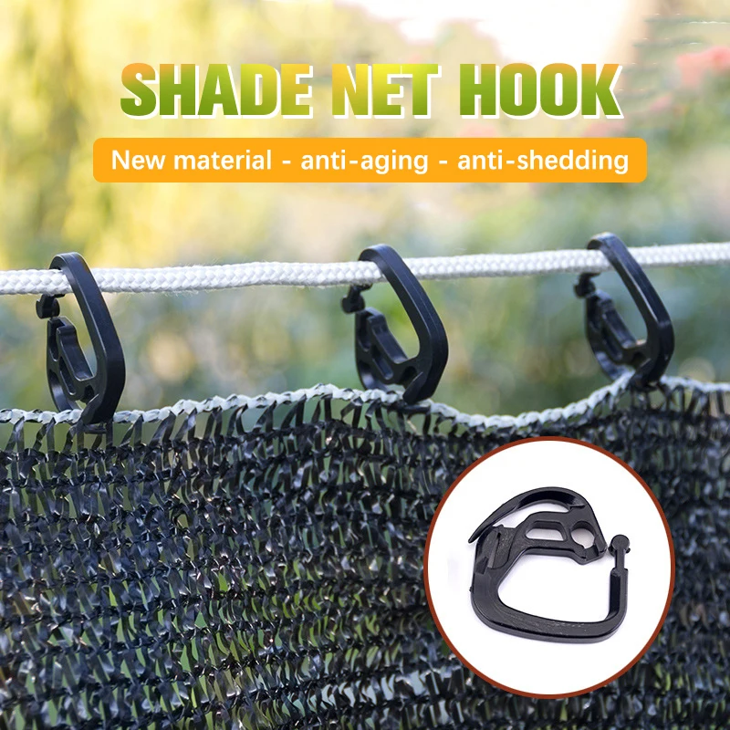 

10pc Sunshade Net Clip Agriculture Greenhouse Curtain Courtyard Poultry Aquaculture Fence Shading Net Hook Tent Hang Expand DIY