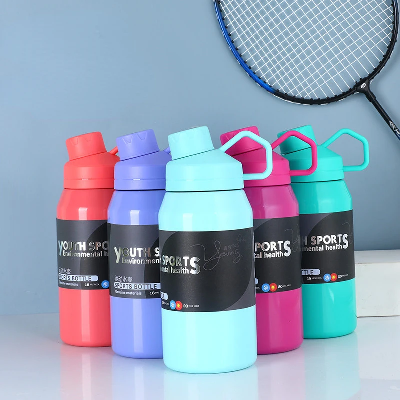 

1000/650ml Outdoor Sports Thermos Kettle 304 Stainless Steel Thermal Bottle Creative Portable Space Cup Thermos Mug