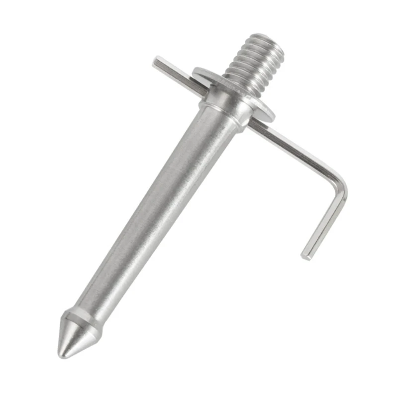 

New Metal Ground Monopod Spikes Mount Nail 80mm 120mm Long with Wrench Gasket