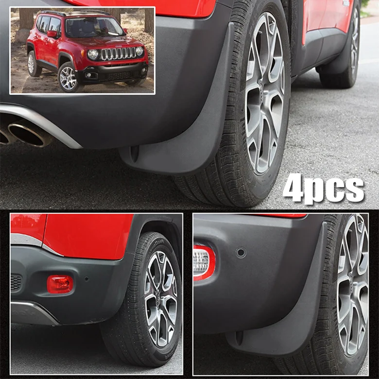 Для Jeep Renegade BU 2014-2017 набор Литые Автомобильные Брызговики крыло 2015 2016 Передние