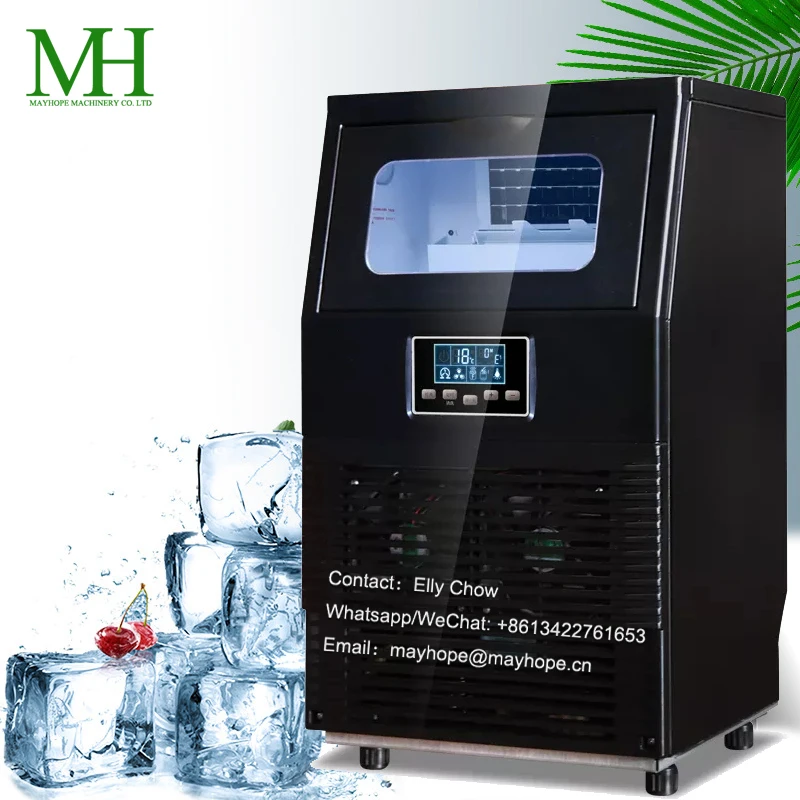 

Cube Ice Household Ice Making Machine Stainless Steel Commercial Automatic Ice Maker