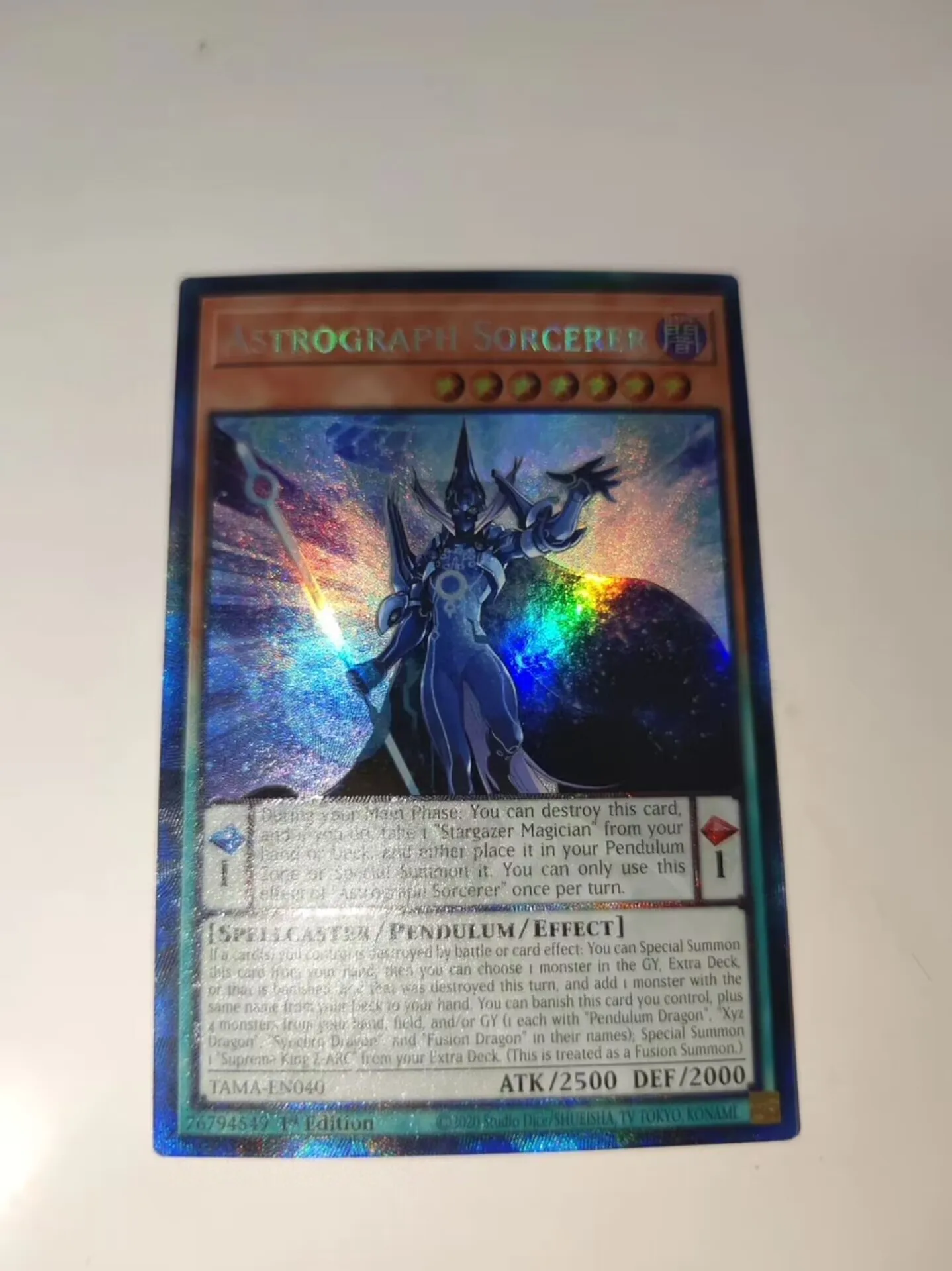 Коллекционная Мятная карточка Yugioh KONAMI Дуэль монстров TCG