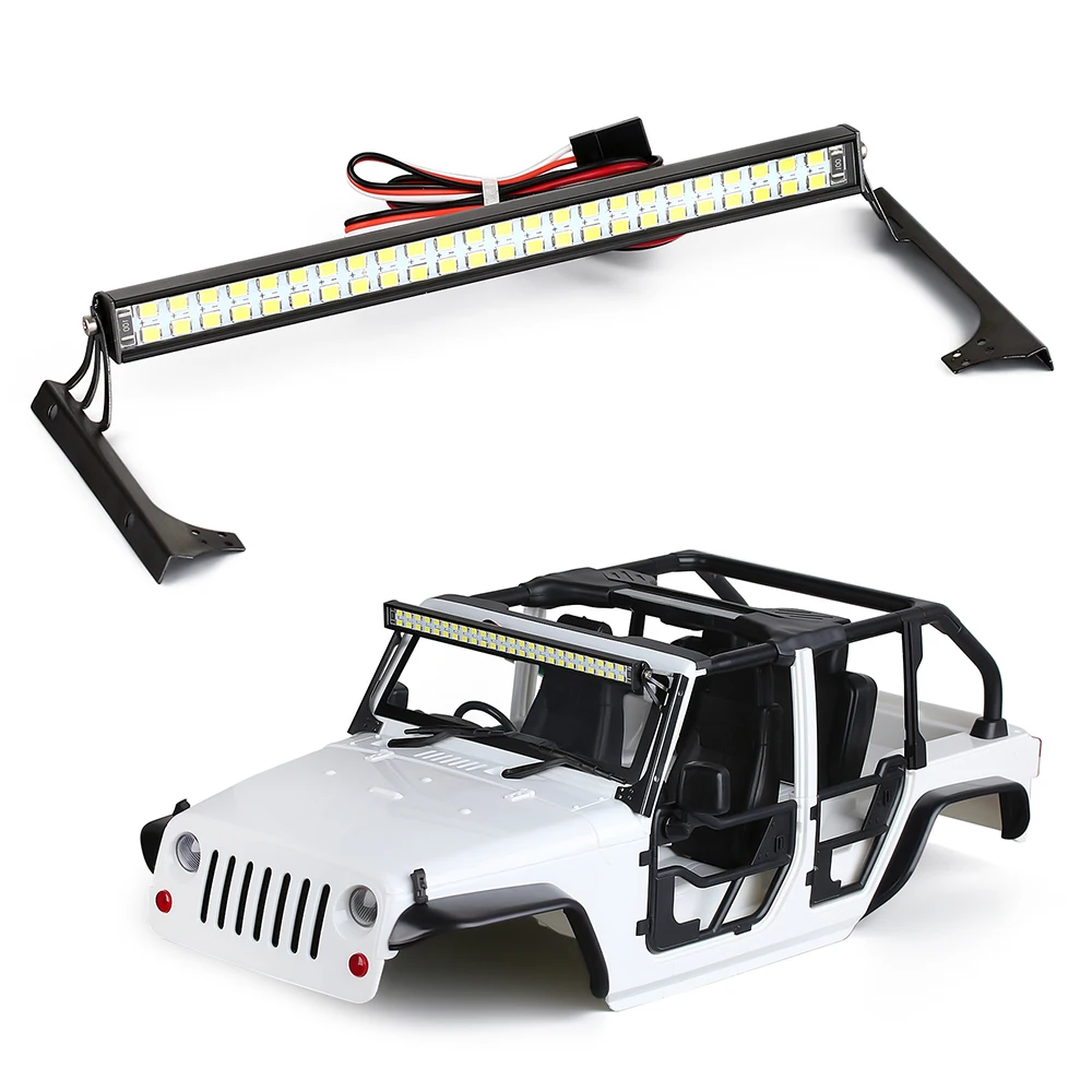 

48LED Lights Bar with Control Panel for 1/10 RC Crawler Axial 90046 SCX10 III AXI03007 Jeep Wrangler Body Shell