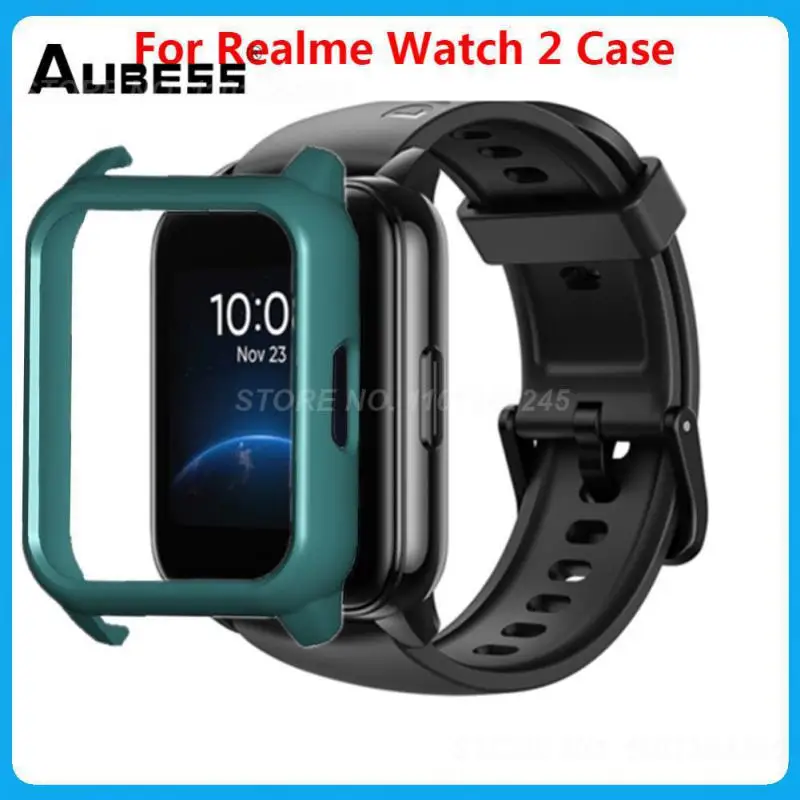 

Watch Case Electroplating Watch Accessories Protective Case Vacuum Protective Film Cover For Realme Watch 2 Dustproof Anti-drop
