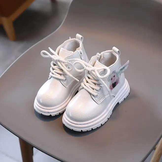 

Children Autumn Winter Snow Boots 1-12 Years Baby Sport Shoes Boys Girls Fashion Boots Kids Soft Leather Boots Size 21-30