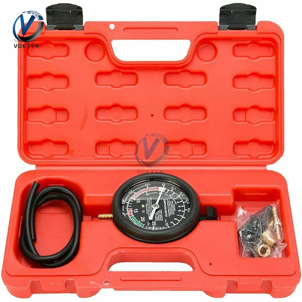 

YU-1 Auto Engine Vacuum Pressure Gauge Tester Fuel System Vacuum System Seal Leak Check Tool Test Kit Vacuum Pressure Gauge