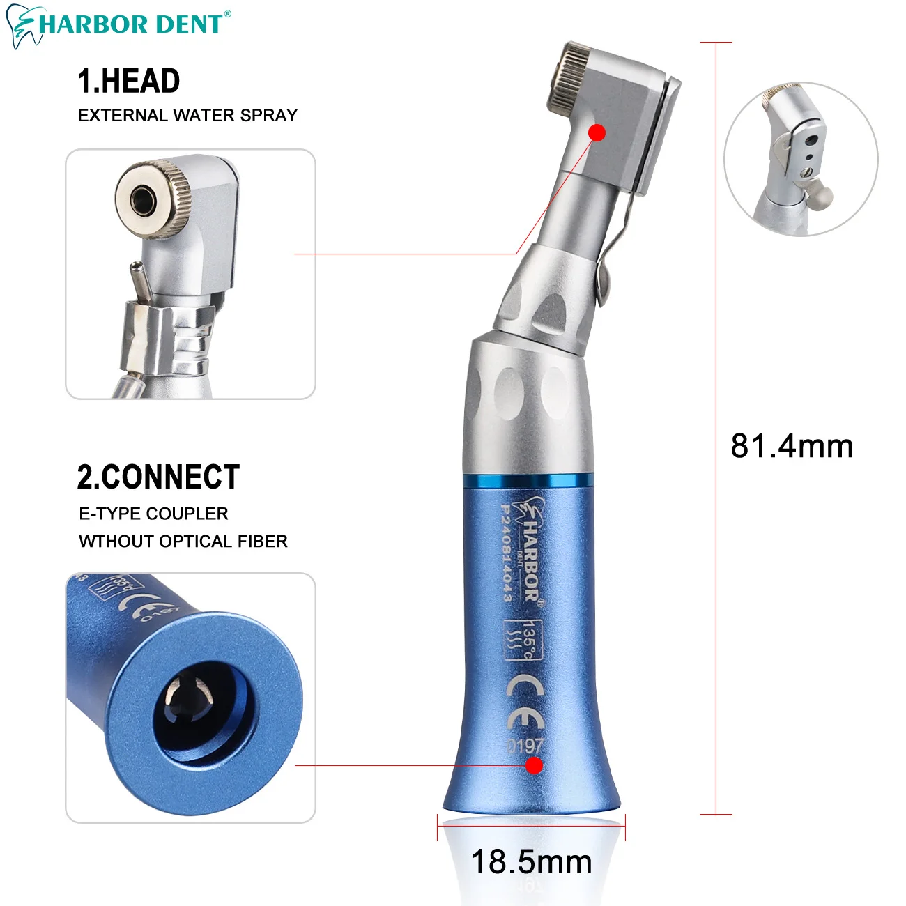 Синие комплекты стоматологических светодиодных высокоскоростных