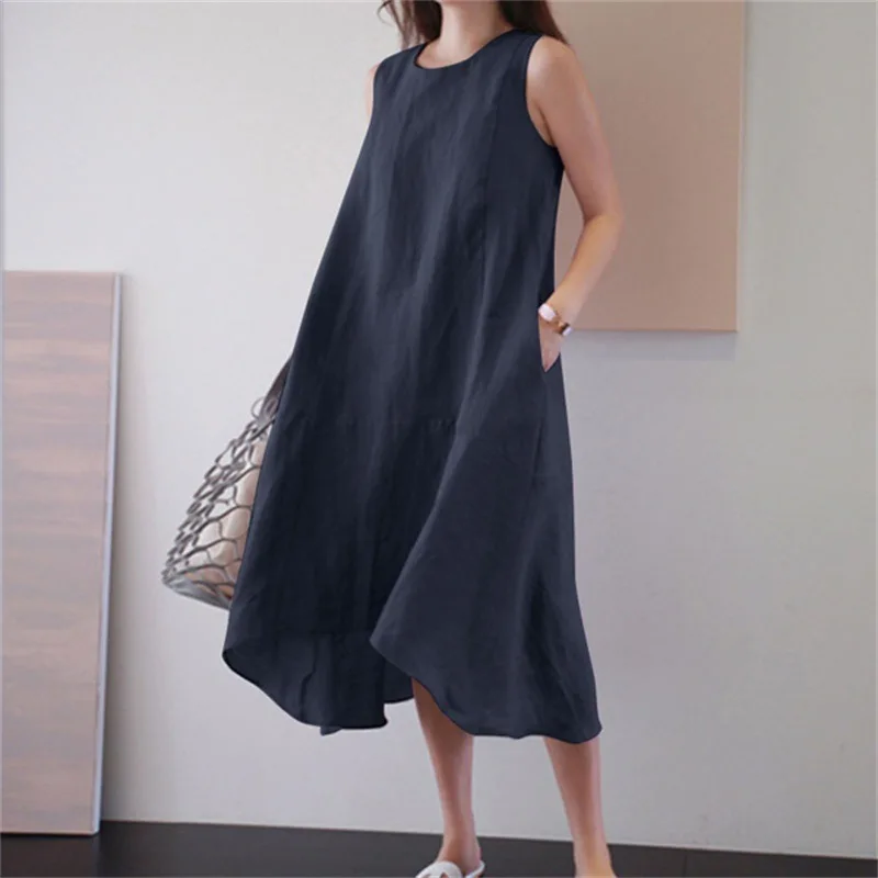 

New in Dress For Women 2023 Summer Casual Loose Sleeveless Maxi Elegant Party Long Dresses Free Shipping Vestidos De Fiesta