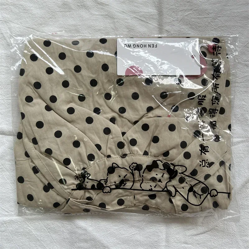 Корейская летняя детская одежда платье для маленьких девочек черное в горошек