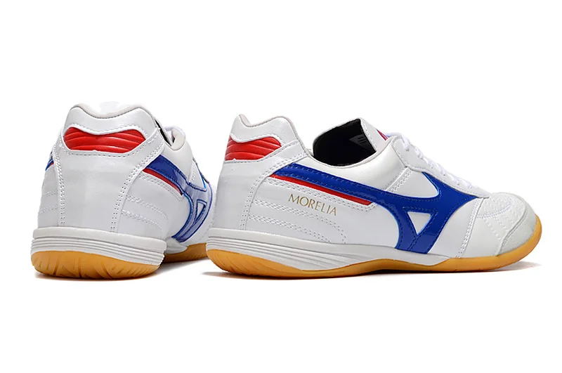 Authentic Mizuno Creation MORELIA IC M8 Men's Sports Shoes Mizuno Outdoor Sneakers White/Blue Color Size Eur 40-45