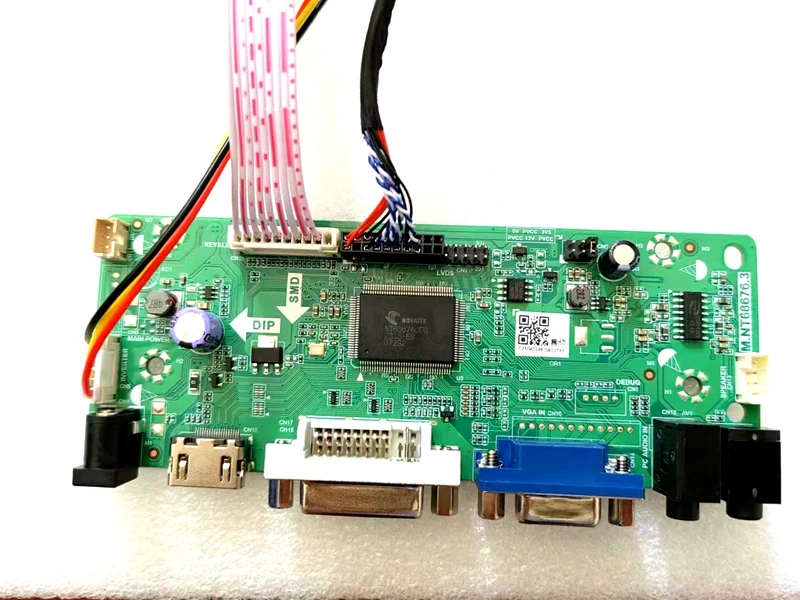 Yqwsyxl Набор монитора контроллера платы управления для M185XW01 V8 V.8 V0 V.0 HDMI + DVI VGA LCD LED экрана драйвера включить.