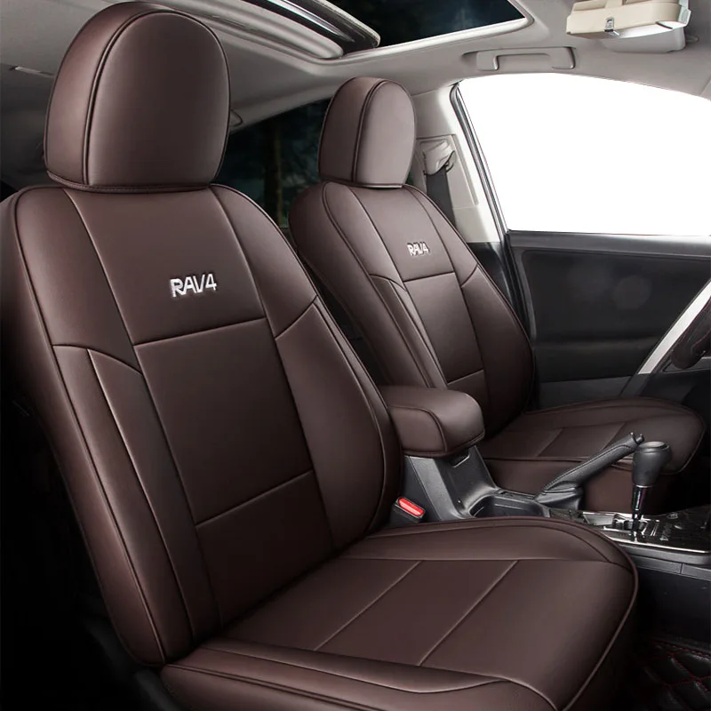 

Carnong Custom Seat Cover Car For Toyota Rav4 Rear Seat Devided Same Structure Pu Immitation Leather Interior Covering Protector