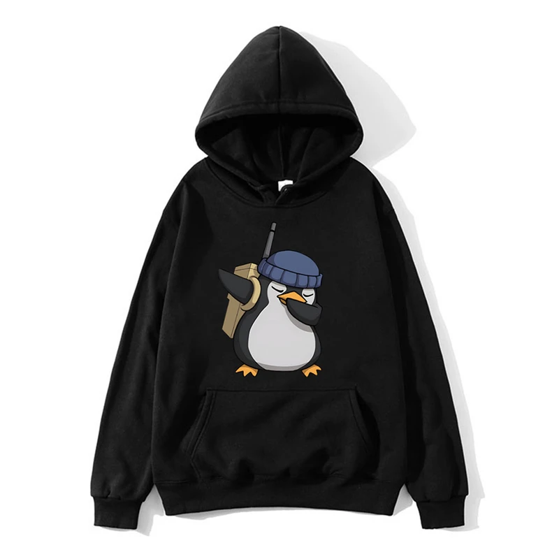 

Game Valorant Hoodie Kawaii Cool Penguin Pullovers Hoody Fashion Cartoon Casual Long Sleeve Hooded Sweatshirt Mens Oversized Top