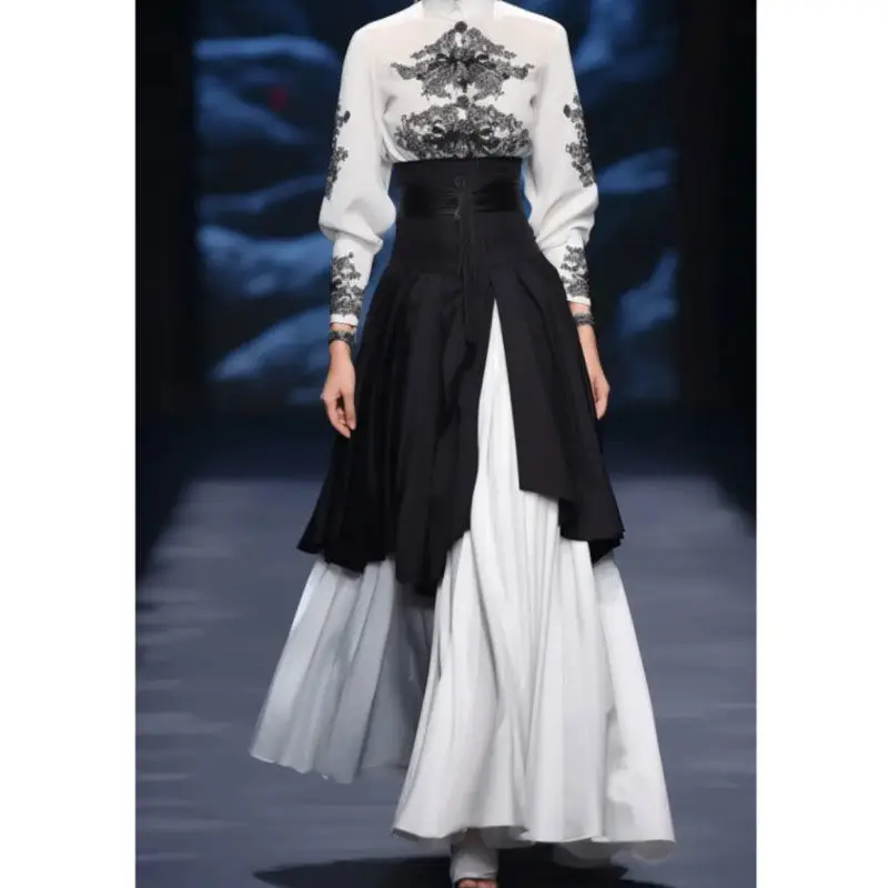 Женская юбка в китайском стиле