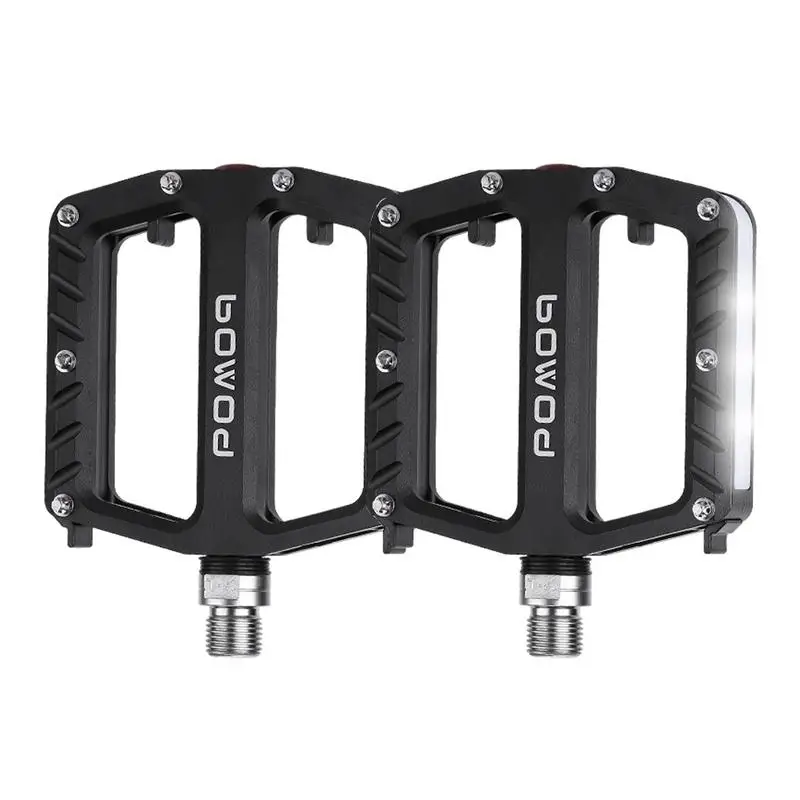 rowerowi pedały rowerowe ze stopu aluminium LED Light Up aluminiowe do rowerów szosowych akumulatorowe wodoodporne
