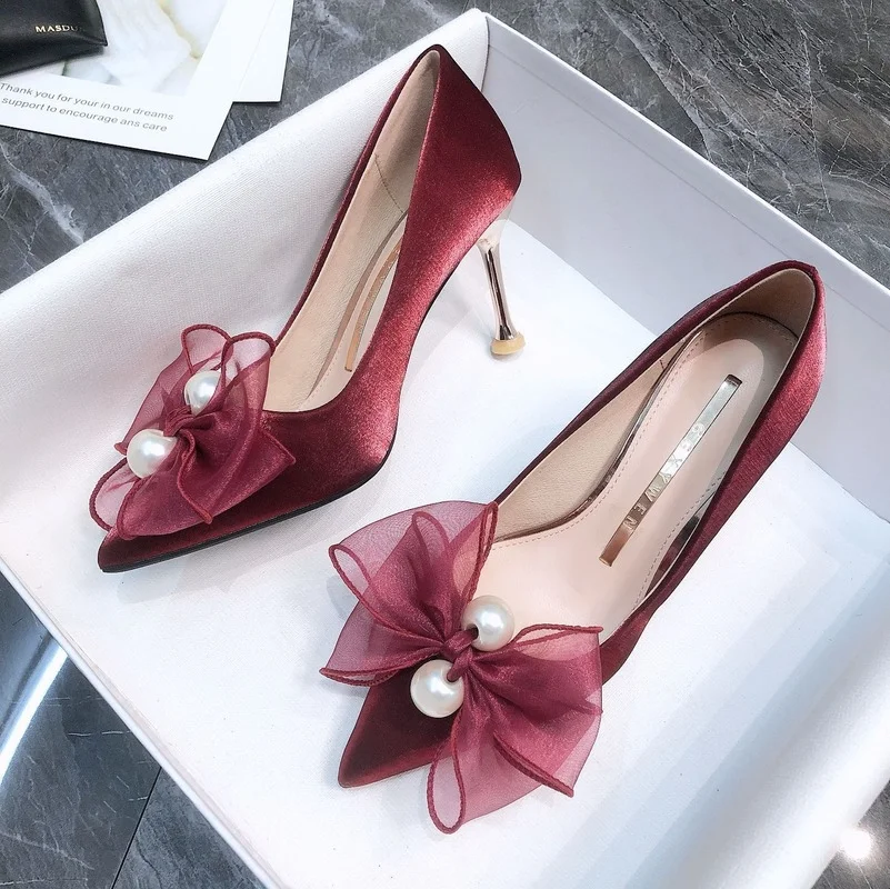 

2022 Spring New Wedding White High Heels Stiletto Crystal Wedding Shoes Are Good for Bridal Wedding Shoes Women's Shoes Fashion