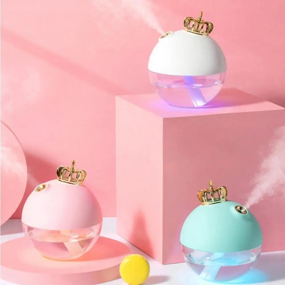 

Mini Size Cute USB Crown Humidifier Office Desk Humidifier For Bedroom Home Office Car USB Room Humidifier