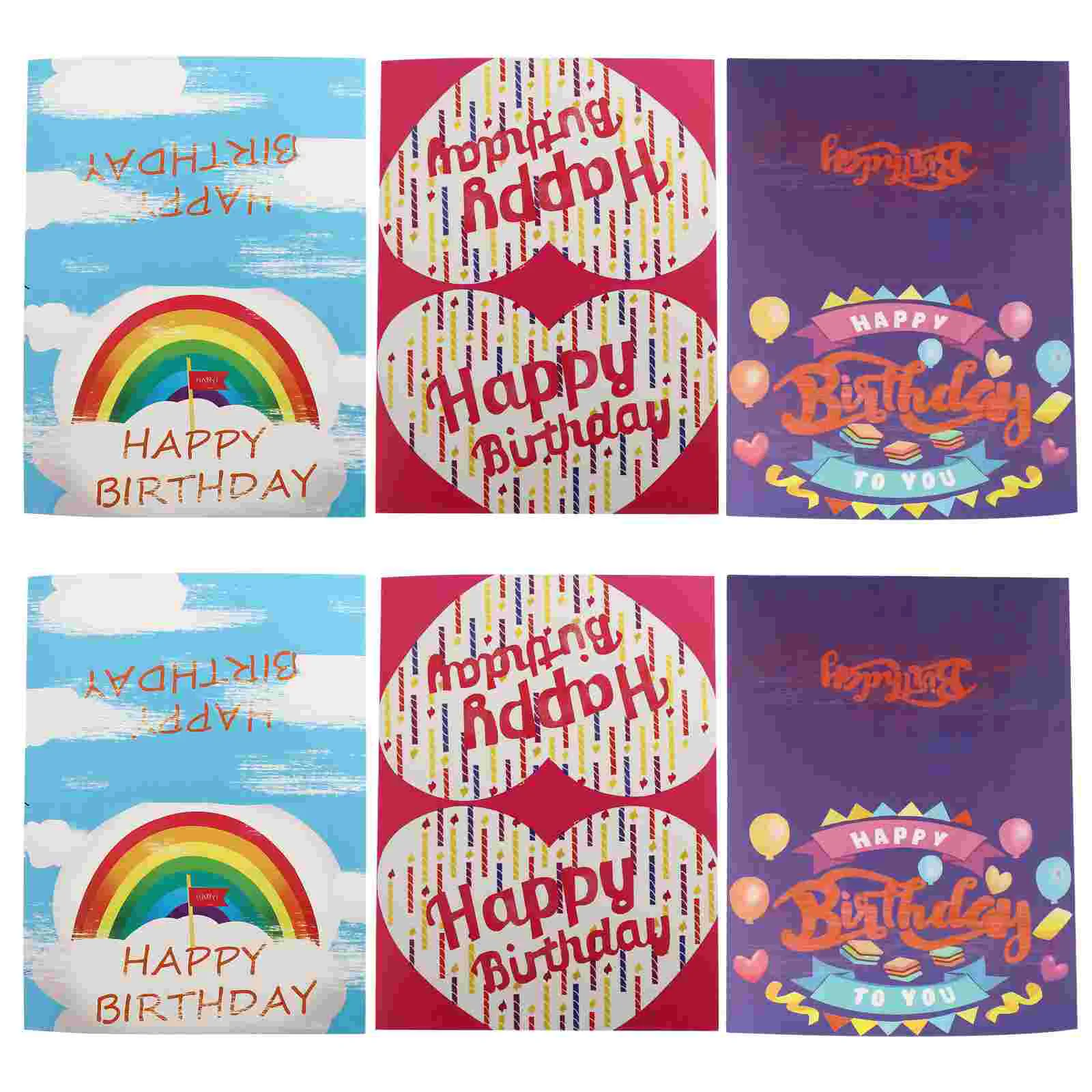 

Birthdaygreeting3D Party Blessing Note Kids Invitation Blank Message Wishes Favor