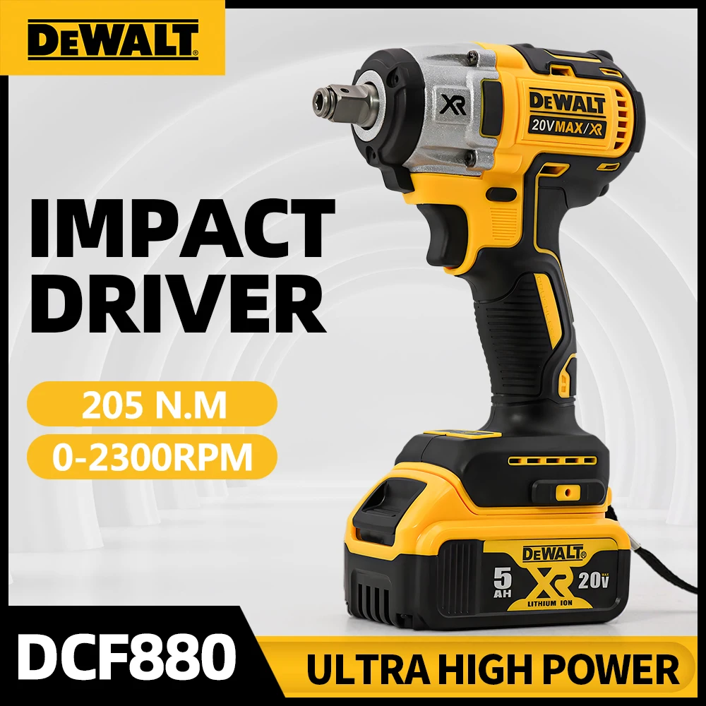 DEWALT DCF880 аккумуляторный ударный электрический ключ 20 В 205 нм двигатель
