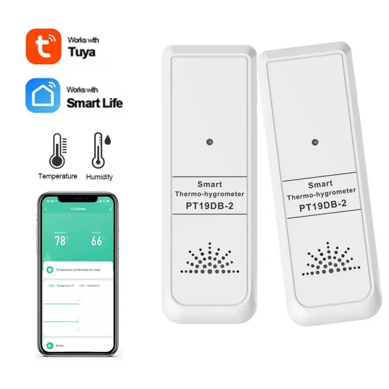 

Smart Outdoor Temperature Humidity Sensor -20℃-70℃ Detection Range Mobile App Remote Monitoring Support Bluetooth Gateway