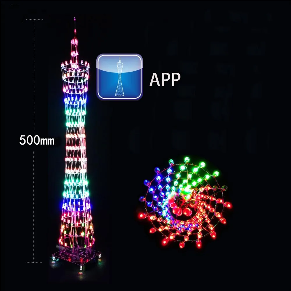 Электронный комплект сделай сам guangzhou tower led проект пайки bluetooth Wi-Fi управление