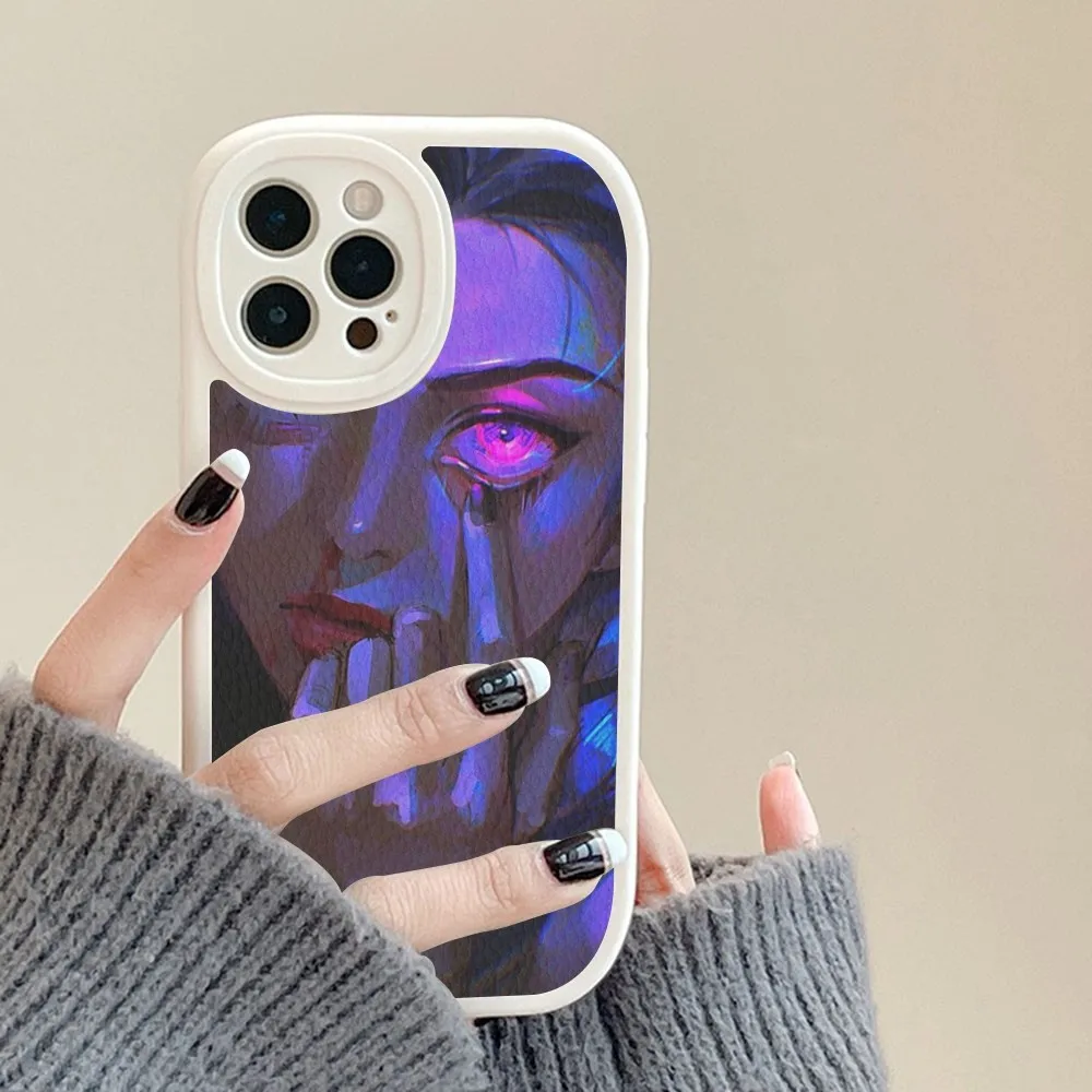 Anime A-ArcaneS J-Jinx Phone Case Hard Leather For iPhone 14 13 12 Mini 11 14 Pro Max Xs X Xr 7 8 Plus Fundas