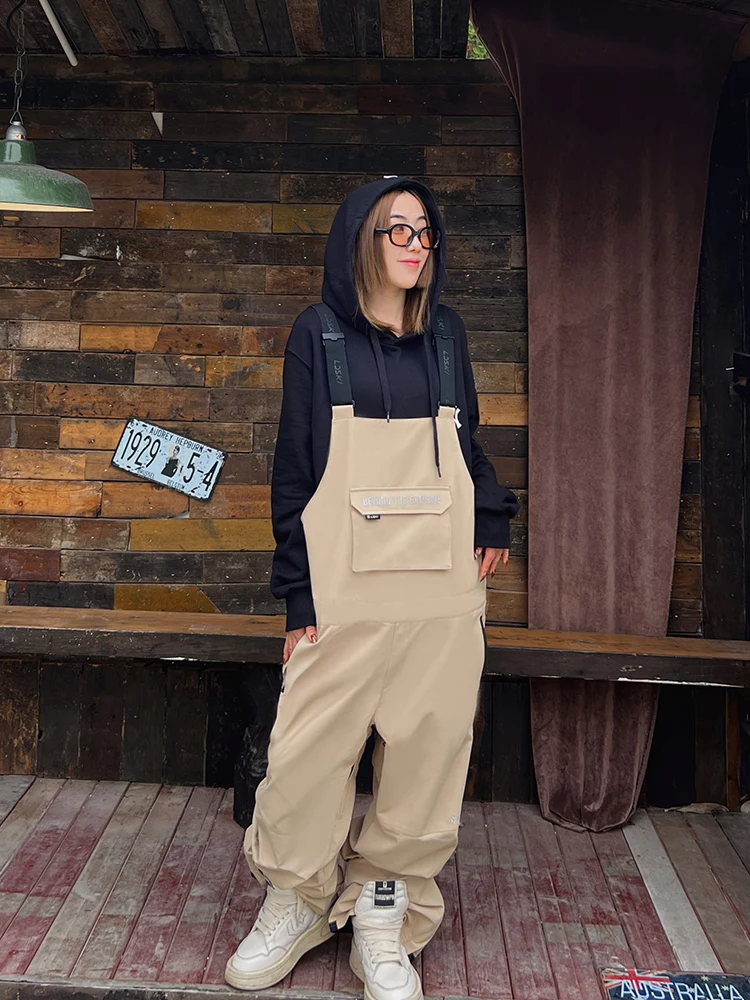 LDSKI Толстые мужские и женские лыжные брюки Комбинезоны для сноуборда