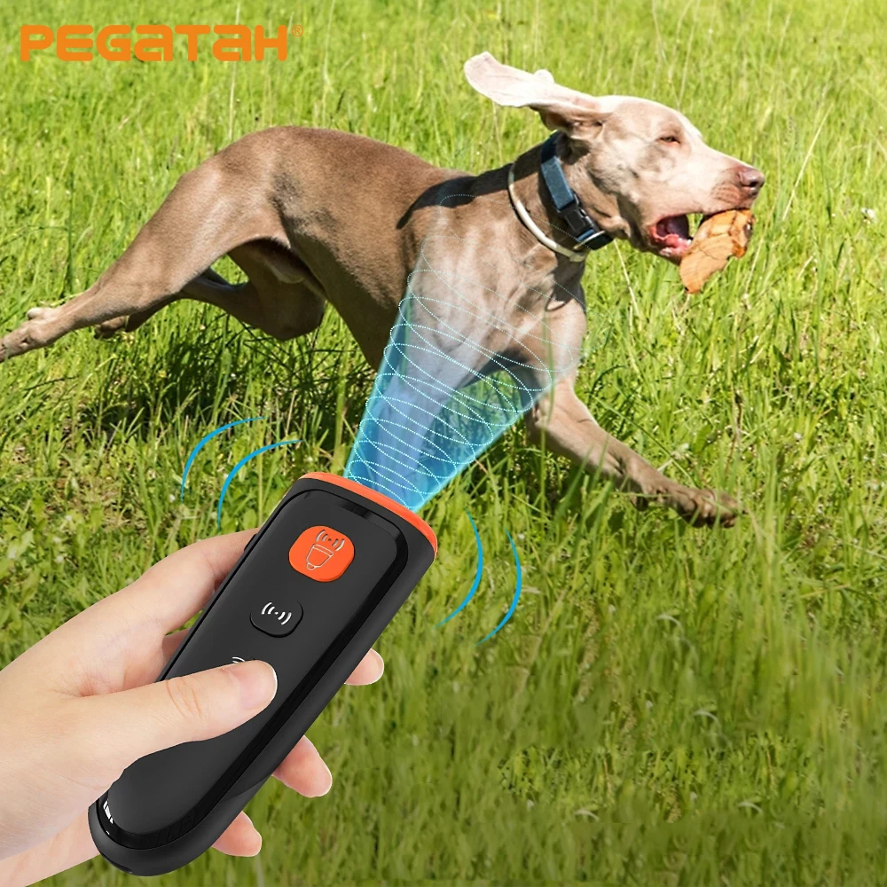 

Dog Repeller No Dog Noise Anti Barking Device Ultrasonic Dog Bark Deterrent Devices Training 3 Modes Rechargeable Pet Supplies