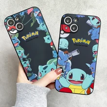 Pokémon Japanese Anime Phone Case For Funda iPhone 11 12 13 Pro Max Mini X XR XS SE 2020 6 7 8 Plus Etui Celular Liquid Silicon