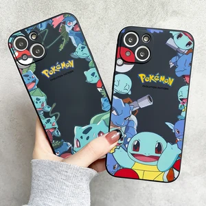 pokémon japanese anime phone case for funda iphone 11 12 13 pro max mini x xr xs se 2020 6 7 8 plus etui celular liquid silicon free global shipp