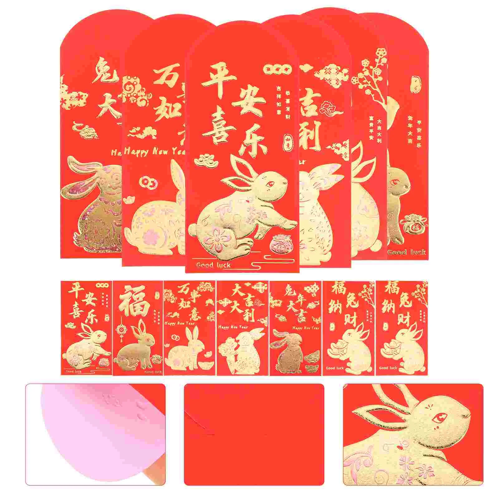 

Red Year Packet New Money Envelopes Chinese Packets Enveloperabbit Festival Bunny Pocket Gift Spring Luck Cartoon Lucky Party