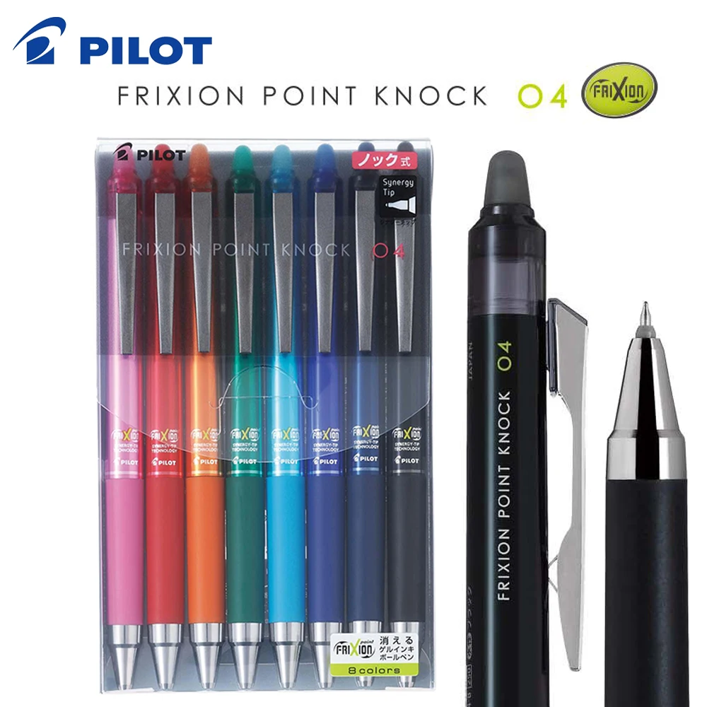 

Japanese Stationery Pilot Frixion Hot Erasable Gel Pen Pen LFPK-25S4 Color Ink 0.4mm Ballpoint Pen Student Office Back To School