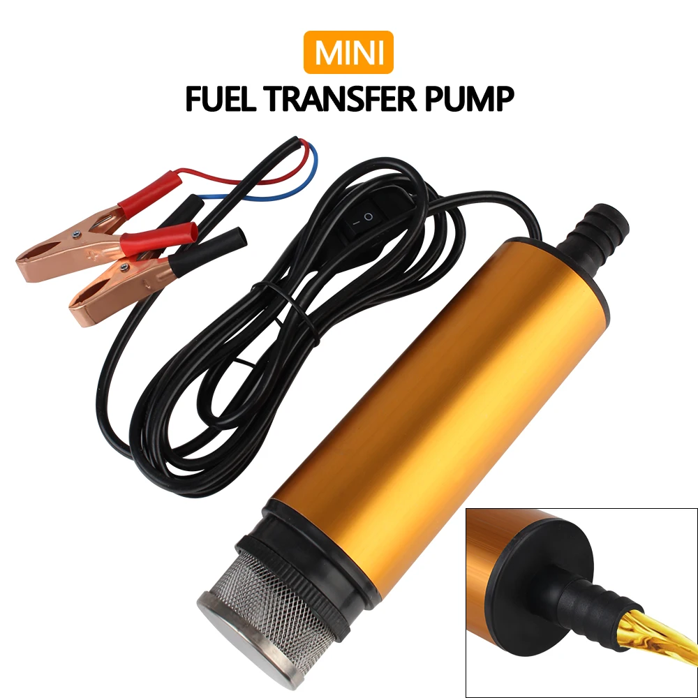 Мини-электрический Топливный Насос Для Дизельного Масла И Воды Погружной Корпус
